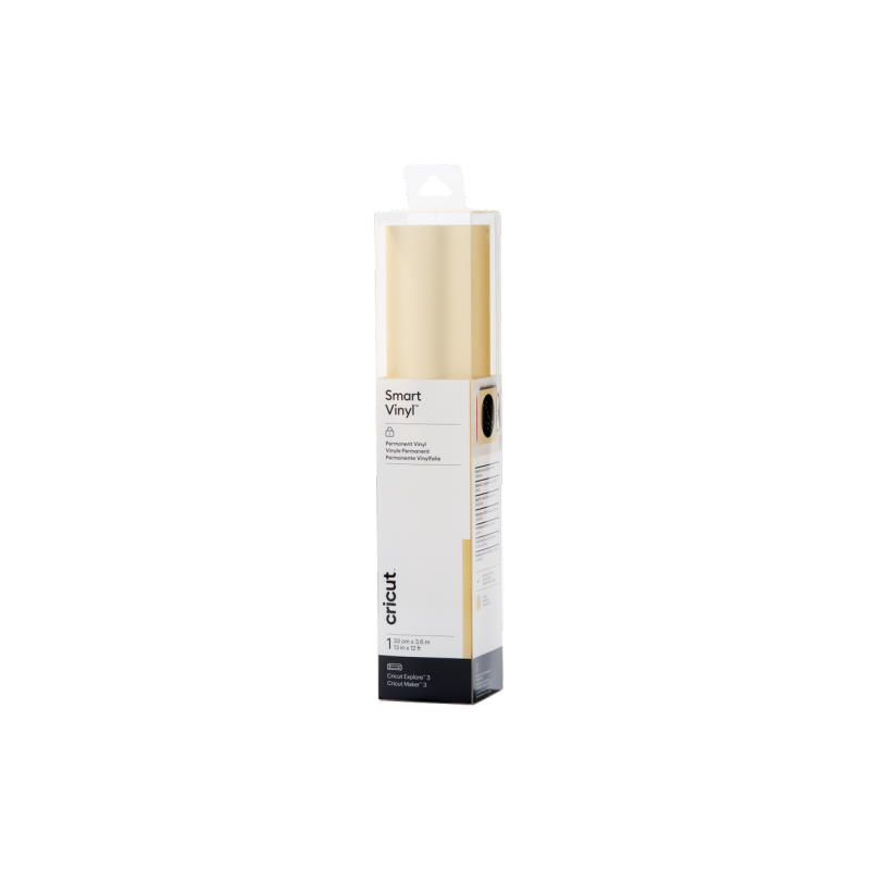 Cricut Smart Vinyl Permanent 33x366cm 1 sheet (Shimmer Gold) (2008618)