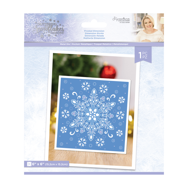 Crafter's Companion Glittering Snowflakes Metal Die Frosted Dimension (S-GS-MD-FRDI)