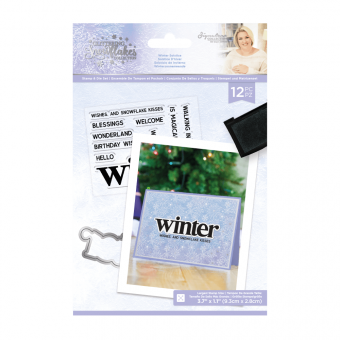 Crafter's Companion Glittering Snowflakes Stamp & Die Winter Solstice (S-GS-STD-WISO)