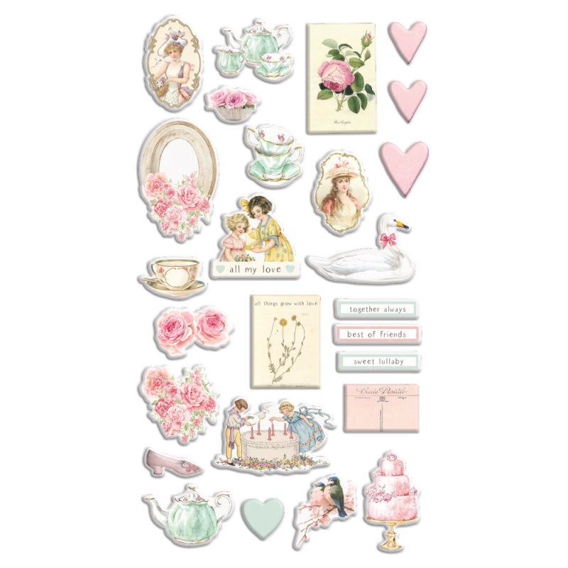 Prima Marketing With Love Puffy Stickers (996307)