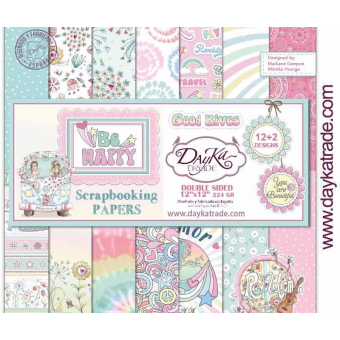DayKa Trade Be Happy 12x12 Inch Paper Pack (SCP-3032)