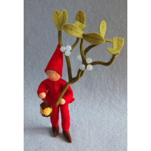 Atelier Pippilotta Vilt-Kabouter met Mistletoe (A250/405)