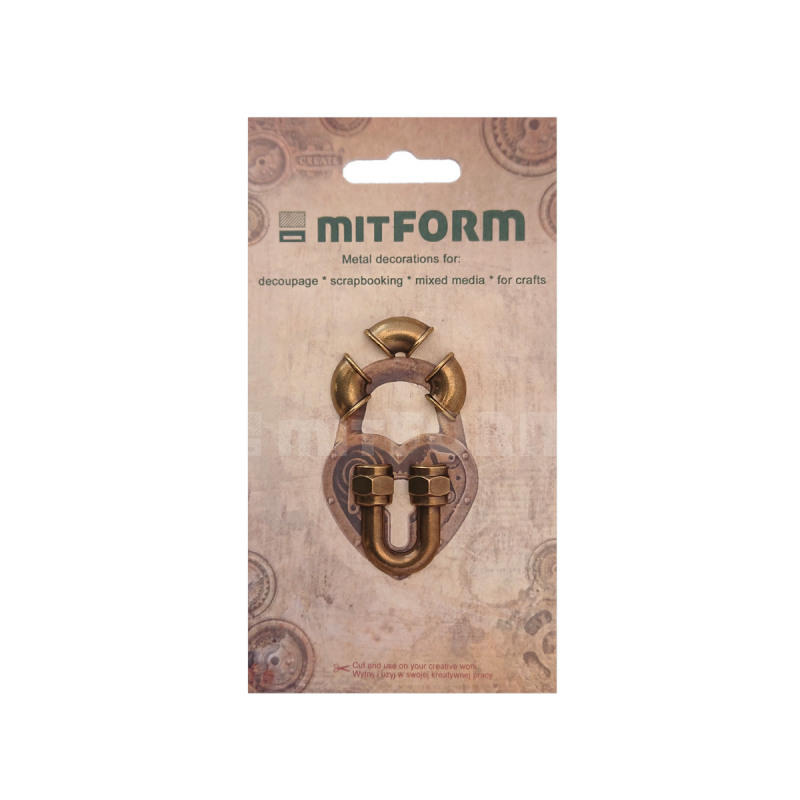 Mitform Tubes &amp; Valves 3 Metal Embellishments (MITS056)