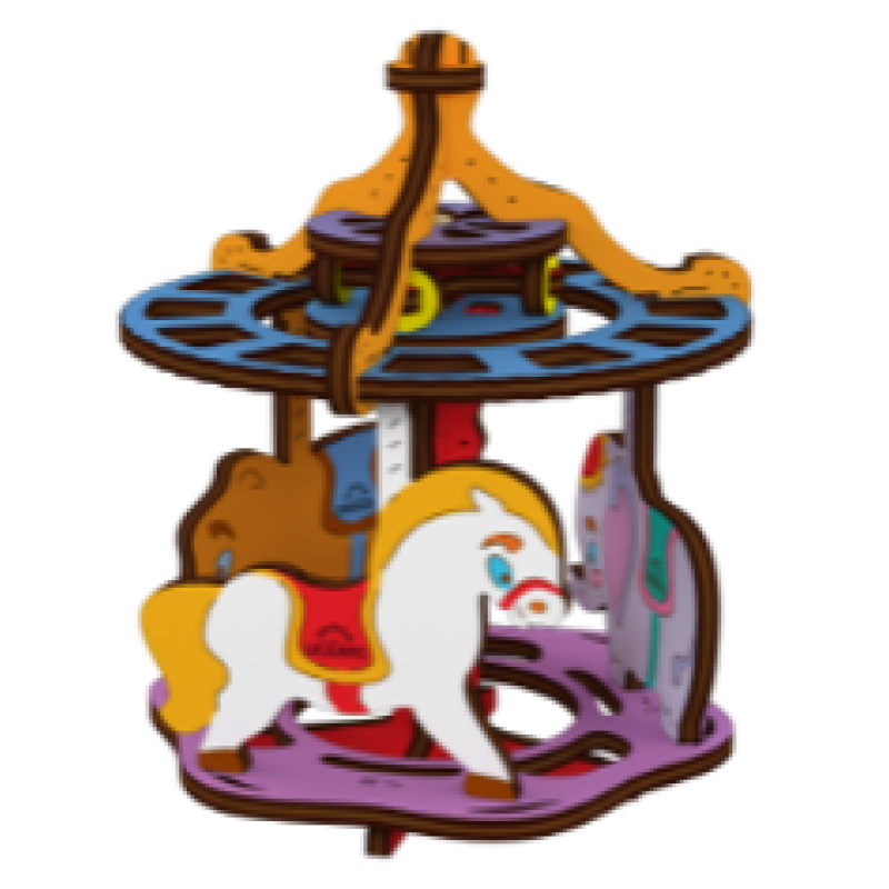 UGears Kids Kleuren model Zweefmolen (80019)