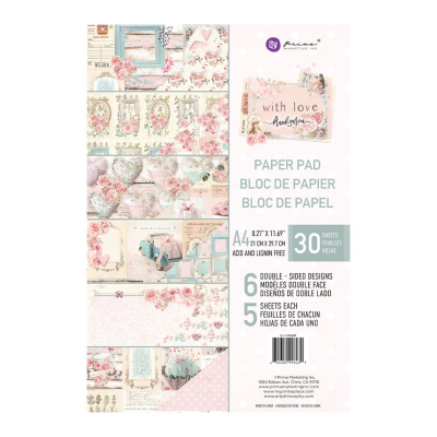 Prima Marketing With Love A4 Paper Pad
