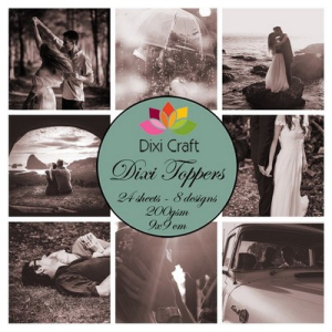 Dixi Craft Toppers Love Brown (ETL028)