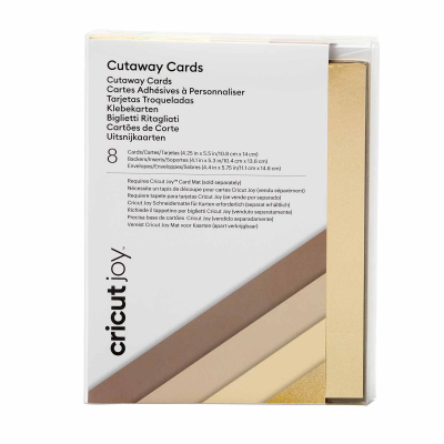 Cricut Joy cut-away card neutrals A2 (8 pieces) (2008855)