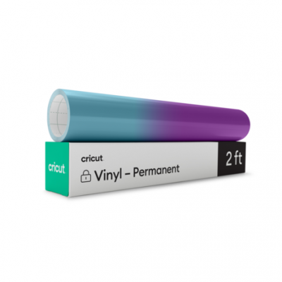 Cricut Color-Changing Vinyl Permanent Cold-Activated Turquoise - Purple (1 sheet) (2009590)