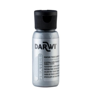 DARWI 50 ml fles Textielverf, zilver (DA0100050080C)