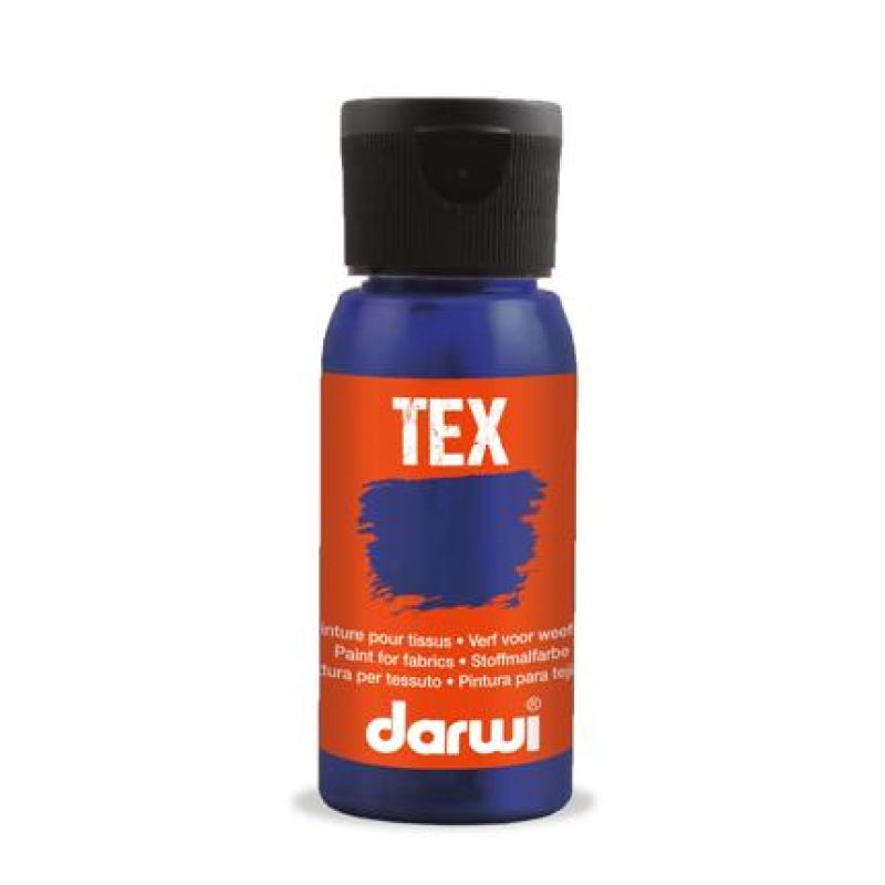 DARWI 50 ml fles Textielverf, donkerblauw (DA0100050236C)