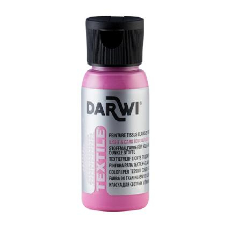 DARWI 50 ml fles Textielverf, roze (DA0100050475C)