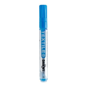 DARWI Textielverf marker opaak, punt van van 2 mm, inhoud 6 ml, donkerblauw (DA0160013236C)