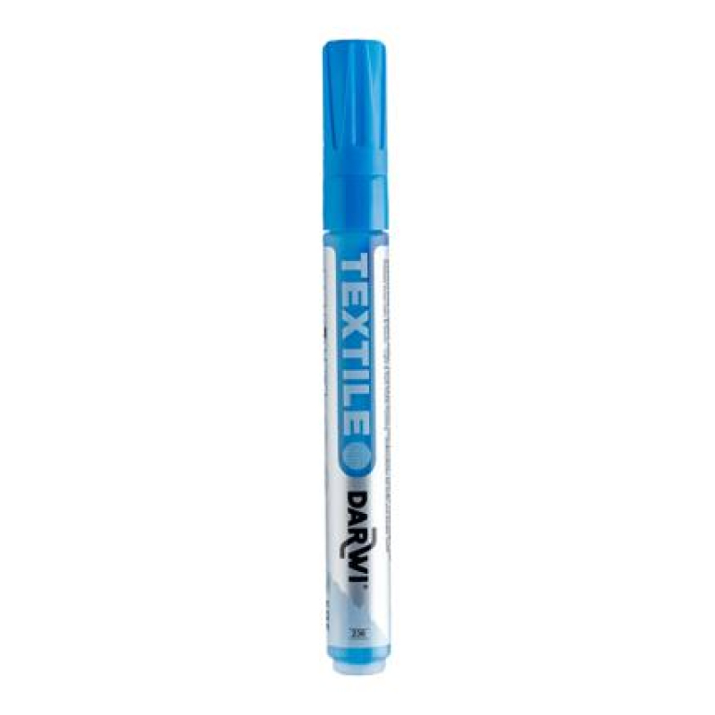 DARWI Textielverf marker opaak, punt van van 2 mm, inhoud 6 ml, donkerblauw (DA0160013236C)