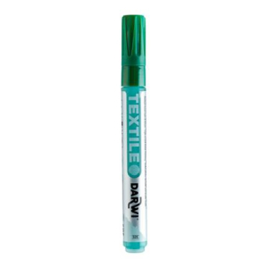 DARWI Textielverf marker opaak, punt van van 2 mm, inhoud 6 ml, dennengroen (DA0160013626C)