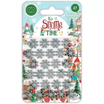 Craft Consortium It's Snome Time 2 Adhesive Snowflakes (CCAPRL008)