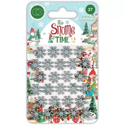 Craft Consortium It's Snome Time 2 Adhesive Snowflakes (CCAPRL008)