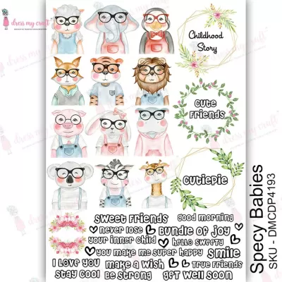 Dress My Craft Transfer Me Specy Babies (DMCDP4193)