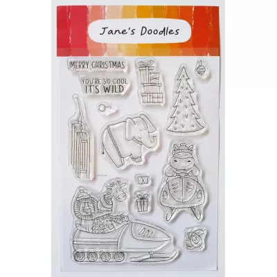 Jane's Doodles Wild Winter Clear Stamps (JD094) 