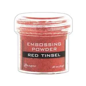 Tim Holtz Ranger Embossing Powder Red Tinsel 1 oz (EPJ41061)