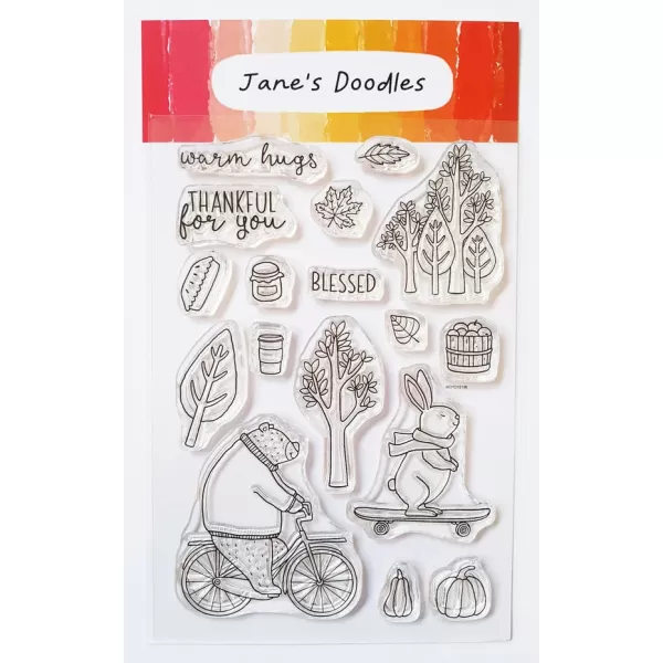 Jane's Doodles Warm Hugs Clear Stamps (JD092)