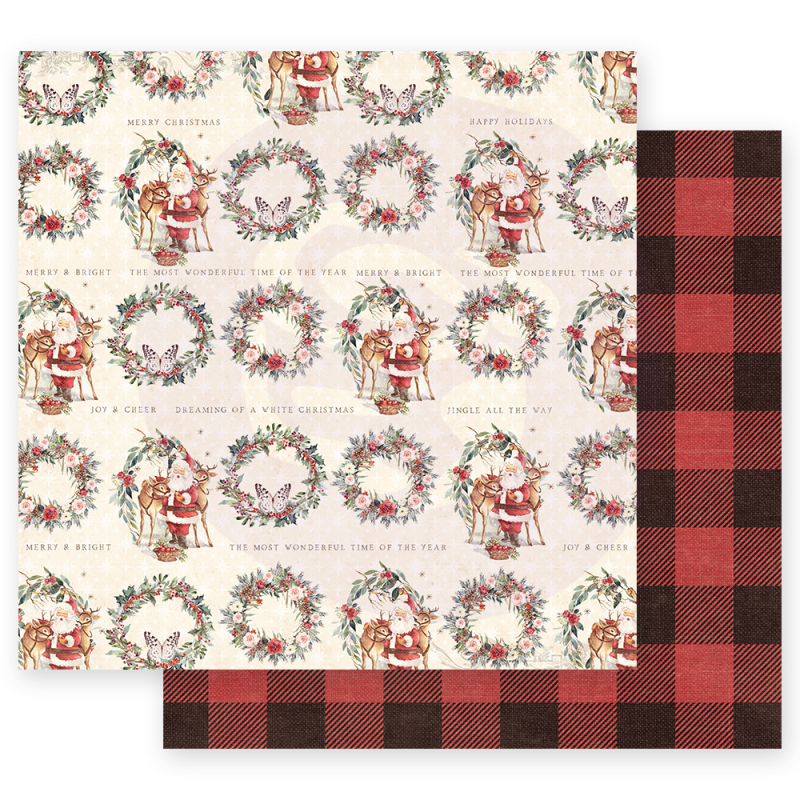 Prima Marketing Christmas In The Country 12x12 Inch Sheets Most Wonderful Time of the Year 1 vel (995232) ( 995232)