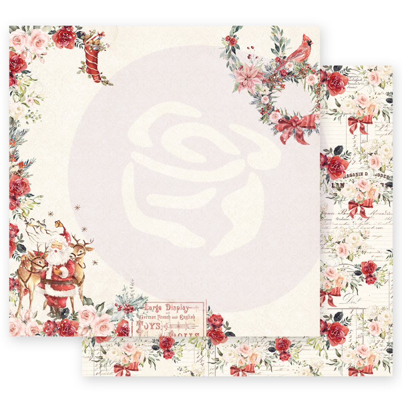 Prima Marketing Christmas In The Country 12x12 Inch Sheet Sweet Santa Claus 1 vel (995249)