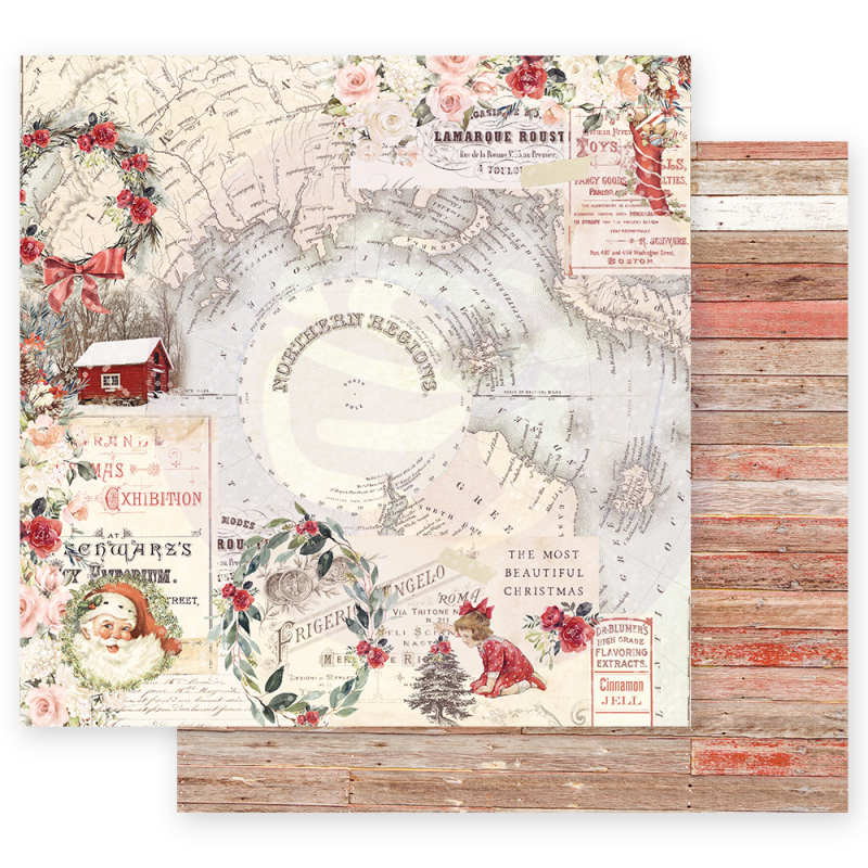 Prima Marketing Christmas In The Country 12x12 Inch Sheets Northern Regions 1 vel (995256)