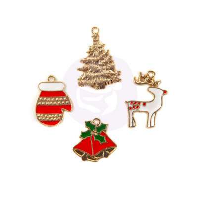 Prima Marketing Christmas In The Country Enamel Charms 