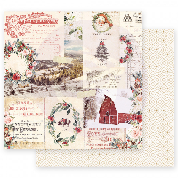Prima Marketing Christmas In The Country 12x12 Inch Sheet Christmas Joy 1 vel (995218)