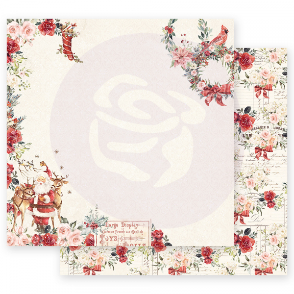 Prima Marketing Christmas In The Country 12x12 Inch Sheet Sweet Santa Claus 1 vel (995249)