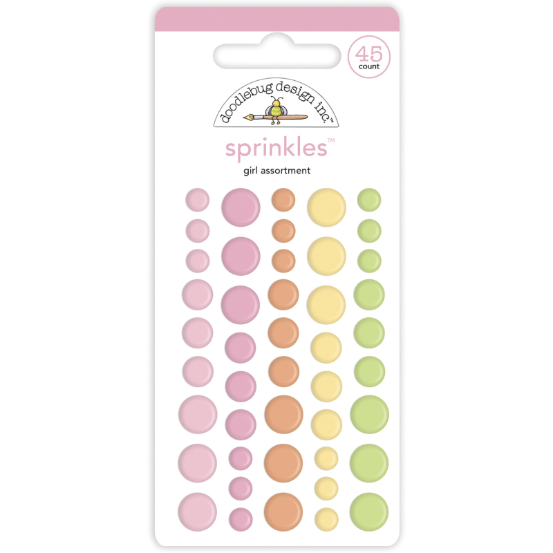 Doodlebug Design Baby Girl Assortment Sprinkles (45pcs) (6754) (842715067547)