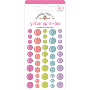 Doodlebug Design Birthday Girl Assortment Glitter Sprinkles (5544) (842715055445)