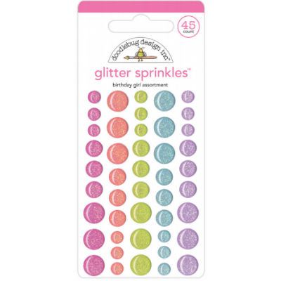 Doodlebug Design Birthday Girl Assortment Glitter Sprinkles (5544)