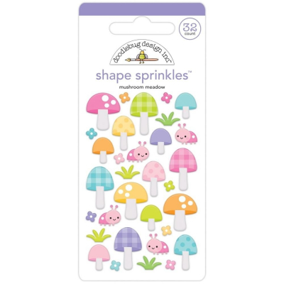 Doodlebug Design Mushroom Meadow Shape Sprinkles (7203)