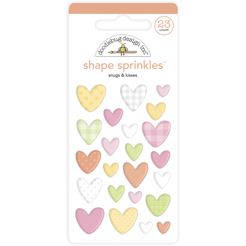 Doodlebug Design Snugs & Kisses Shape Sprinkles (23pcs) (6757) (842715067578)