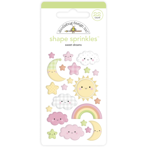Doodlebug Design Sweet Dreams Shape Sprinkles (22pcs) (6756) ( 842715067561)
