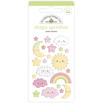 Doodlebug Design Sweet Dreams Shape Sprinkles (22pcs) (6756) ( 842715067561)