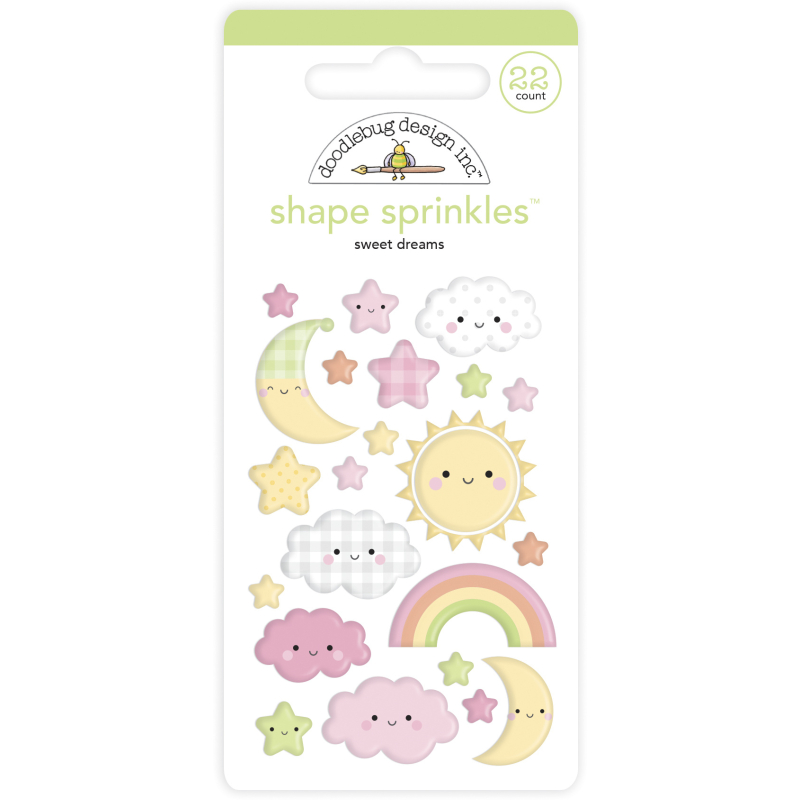 Doodlebug Design Sweet Dreams Shape Sprinkles (22pcs) (6756) ( 842715067561)