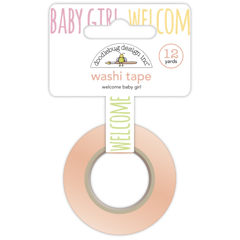 Doodlebug Design Welcome Baby Girl Washi Tape (6748) (842715067486)