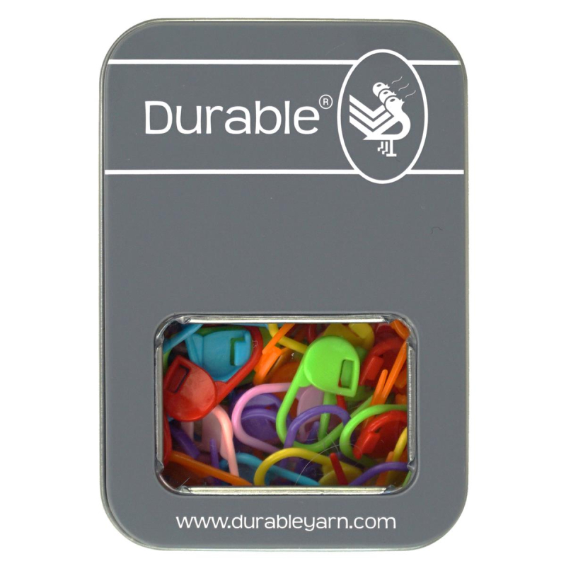 Durable Steekmarkeerders sluitbaar 23mm, 80 stuks assorti kleuren (020.6010.23)