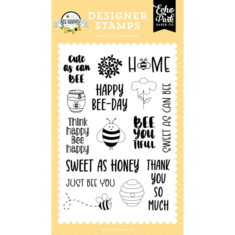 Echo Park - Cute As Can Bee Designer Stamps (BH319044)