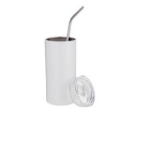 Sublimatie Thermal tumbler 480 ml met rietje voor - Wit (BW37W)