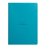 Rhodiarama genaaid schrift A5 32 blad gelijnd ivoorkleurig papier 90g - Turquoise (116407C)