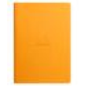 Rhodiarama genaaid schrift A5 32 blad gelijnd ivoorkleurig papier 90g - Oranje (116415C)