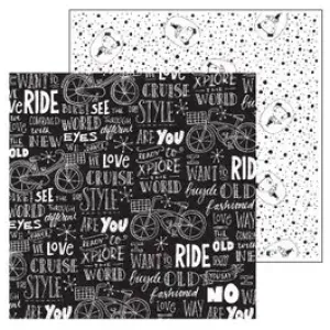Paperfuel  Scrapbook papier 30,5x30,5cm 200g Bike (PF201010)