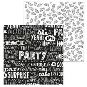 Paperfuel  Scrapbook papier 30,5x30,5cm 200g Party (PF201008)