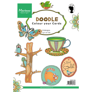 Marianne Design Doodle colour your Cards (EWK1234)