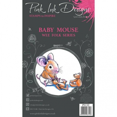 Pink Ink Designs Baby Mouse A7 Clear Stamp (PI132)