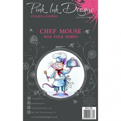 Pink Ink Designs Chef Mouse A7 Clear Stamp (PI138)