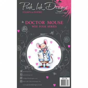 Pink Ink Designs Doctor Mouse A7 Clear Stamp (PI136)